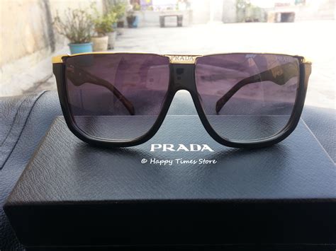 prada sps67n black wayfarer style sunglasses|Women's Sunglasses .